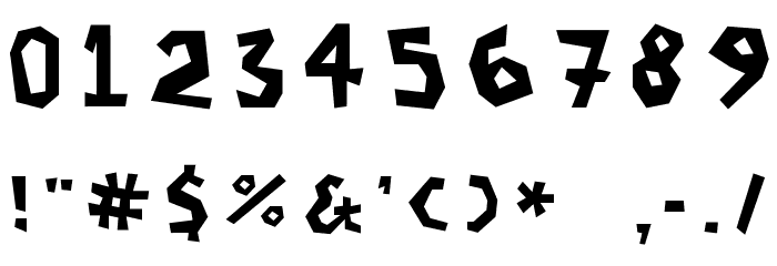 ThreeHours Font OTHER CHARS