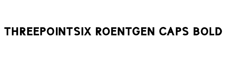 ThreePointSix Roentgen Caps Bold  font caratteri gratis