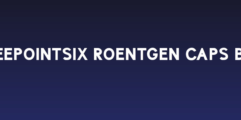 ThreePointSix Roentgen Caps Bold Social Header