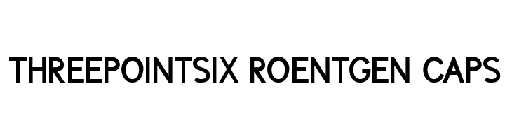 ThreePointSix Roentgen Caps  font caratteri gratis