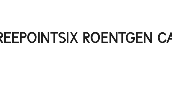 ThreePointSix Roentgen Caps Logo