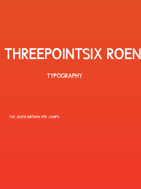 ThreePointSix Roentgen Caps Poster