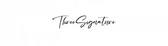 ThreeSignature  Frei Schriftart Herunterladen