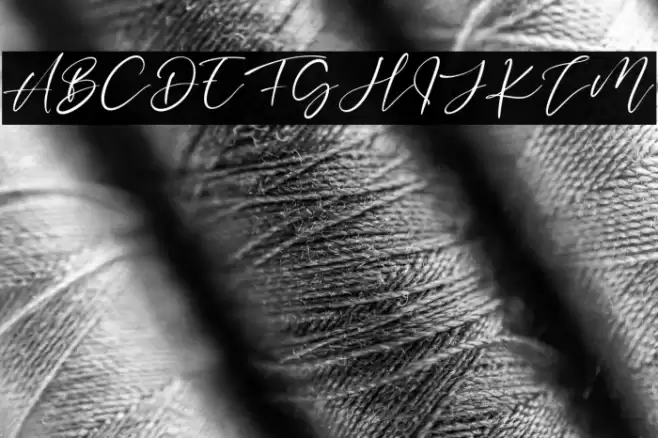 ThreeSignature Font examples