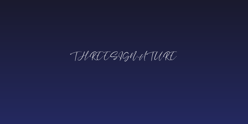 ThreeSignature Social Header