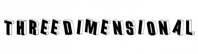 Threedimensional  Fuentes Gratis Descargar