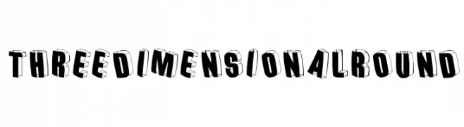 ThreedimensionalRound  Fuentes Gratis Descargar