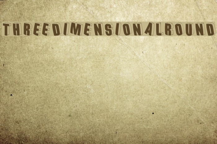 ThreedimensionalRound Font examples