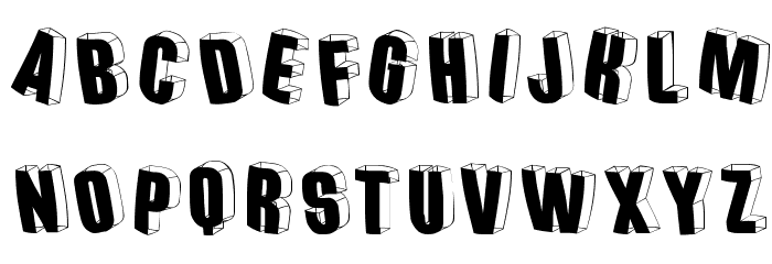 ThreedimensionalRound Font LOWERCASE