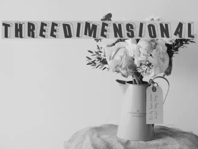 Threedimensional Font examples