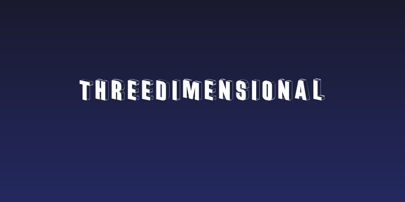 Threedimensional Social Header