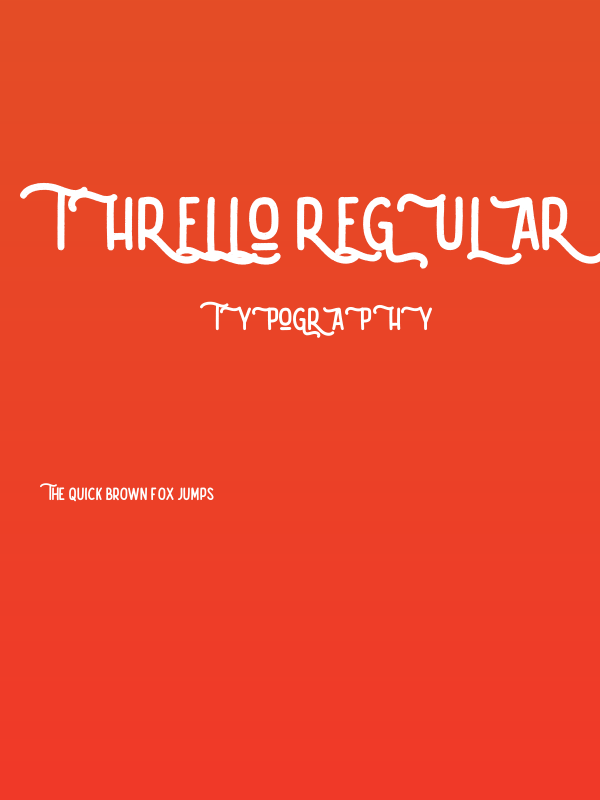 Thrello Regular Poster