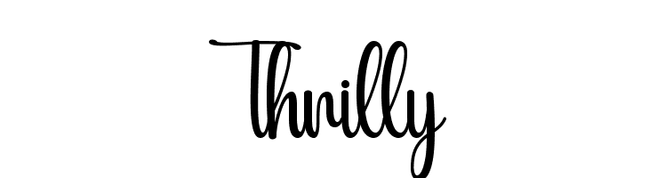 Thrilly  नि: शुल्क फ़ॉन्ट्स डाउनलोड