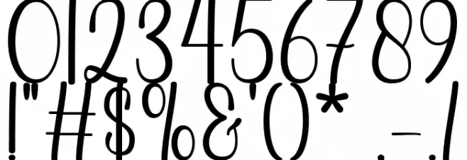 Thrilly フォント その他の文字