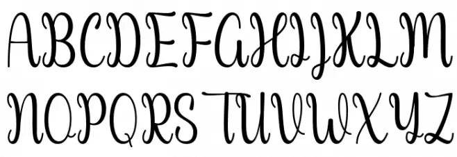 Thrilly Schriftart Groß