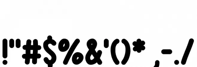 Thrive Xmas Font OTHER CHARS