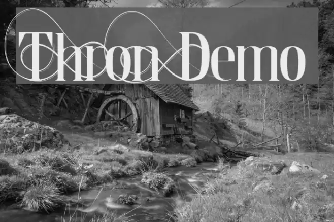 Thron Demo Font examples