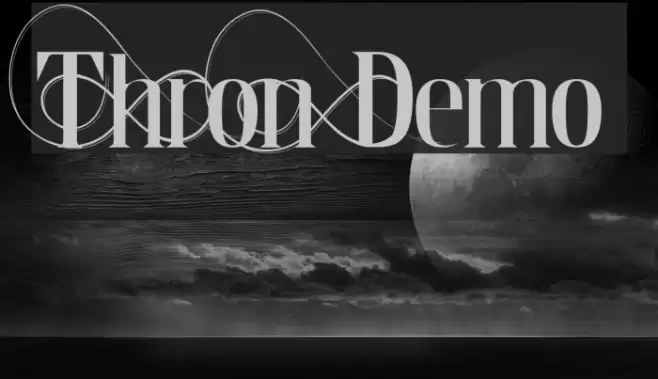 Thron Demo Font examples
