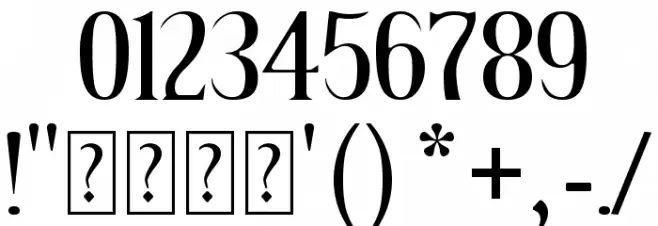 Thron Font OTHER CHARS