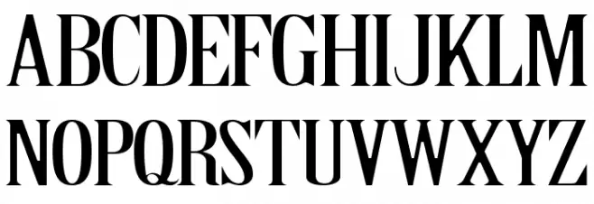 Thron フォント 大文字