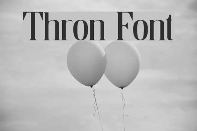 Thron Font examples