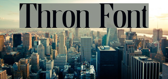 Thron Fonte examples
