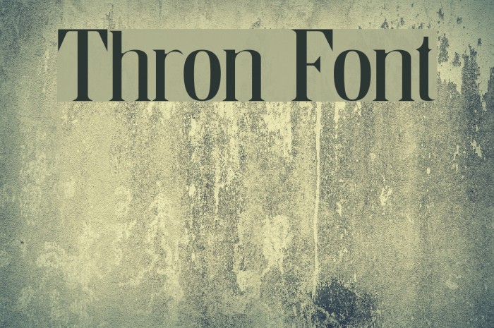 Thron Fonte examples