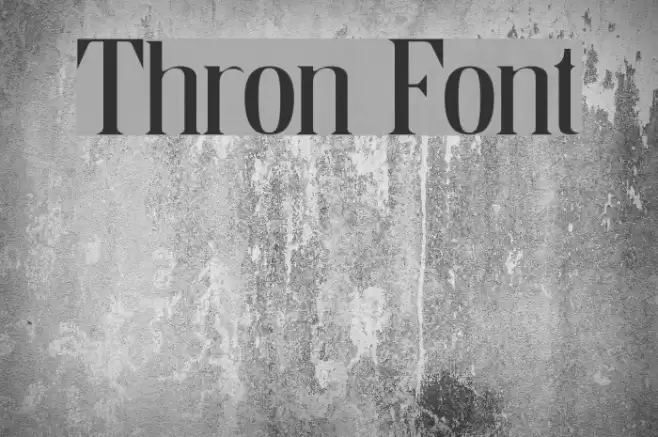 Thron Font examples