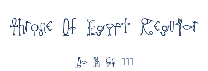 Throne Of Egypt Regular Font Preview