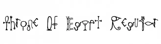 Throne Of Egypt Regular  नि: शुल्क फ़ॉन्ट्स डाउनलोड