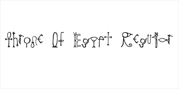 Throne Of Egypt Regular Logo
