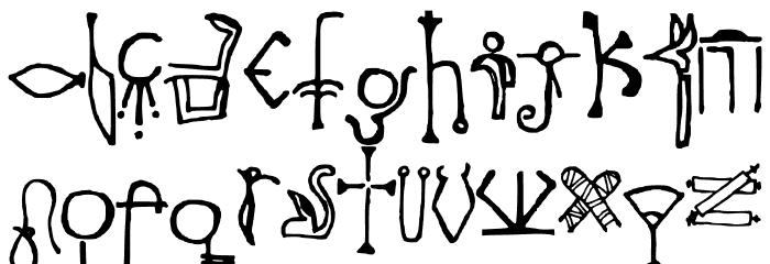 Throne Of Egypt Regular Font Litere mici