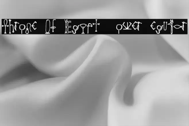 Throne Of Egypt _ Lower Regular Font examples