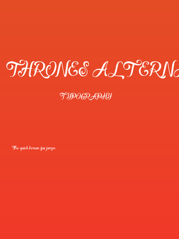 Thrones Alternative Poster