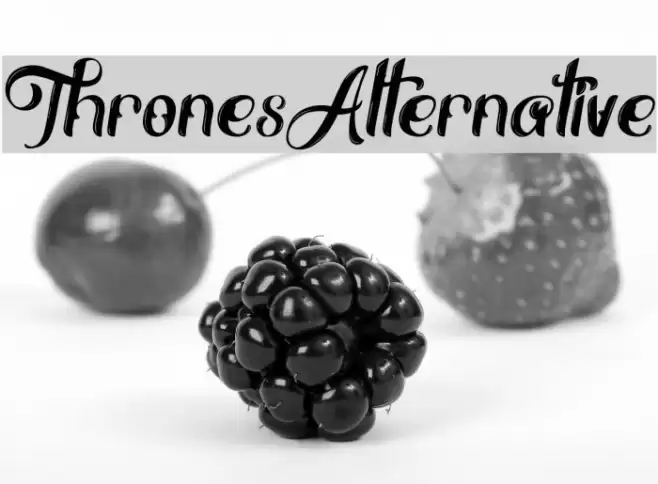 ThronesAlternative Font examples