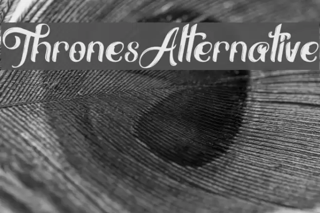 ThronesAlternative Font examples