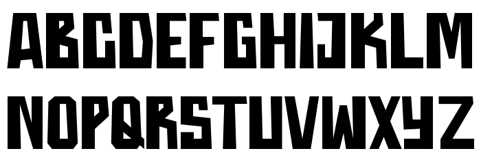 Throostle Font LOWERCASE
