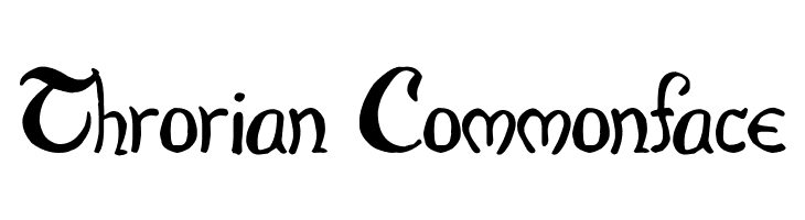 Throrian Commonface  Descarca Fonturi Gratis