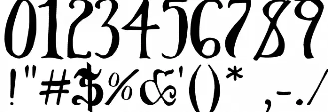 Throrian Commonface Font OTHER CHARS