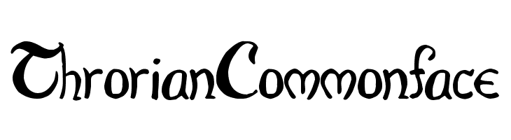 Throrian Commonface  font caratteri gratis