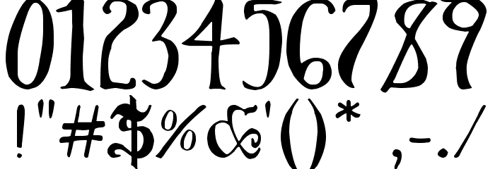 Throrian Commonface Font OTHER CHARS