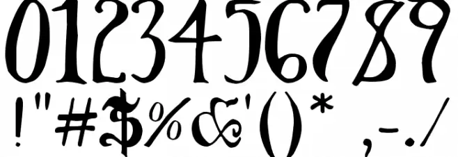 Throrian Commonface Font OTHER CHARS