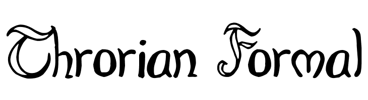 Throrian Formal  Frei Schriftart Herunterladen