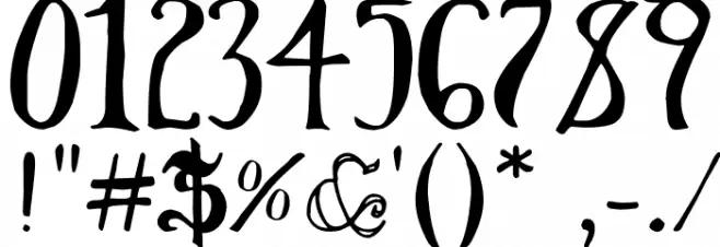 Throrian Formal Font OTHER CHARS