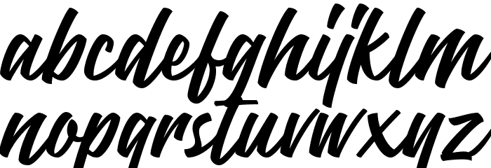 ThrottlesDemo Font LOWERCASE