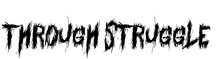 Through Struggle  免费字体下载