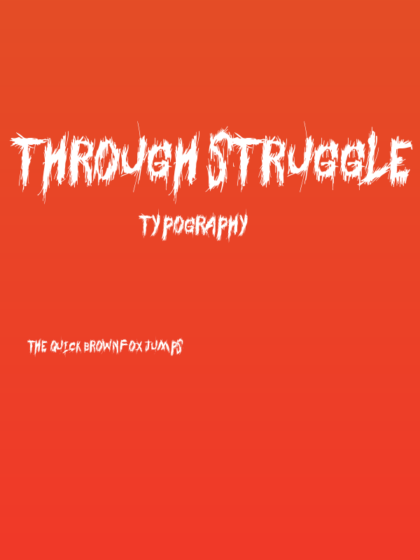 Through Struggle Poster