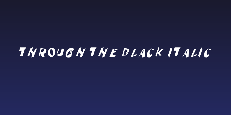 Through The Black Italic Social Header