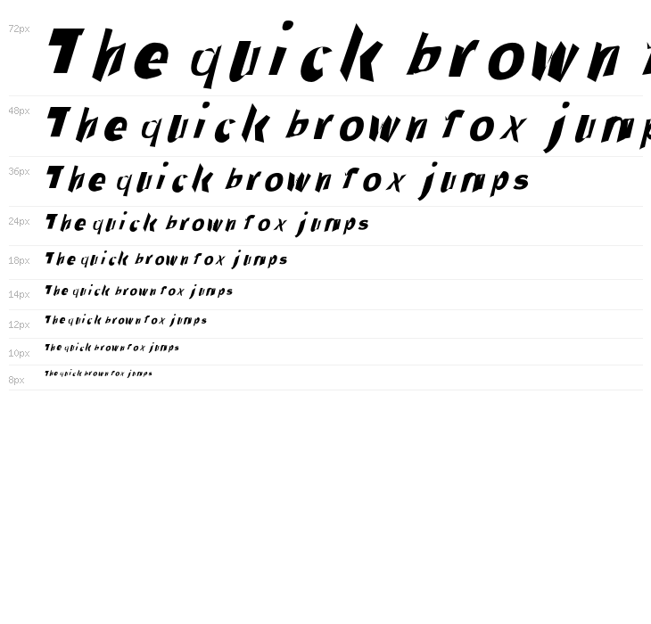 Through The Black Italic Waterfall