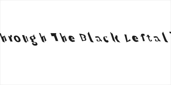 Through The Black Leftalic Logo